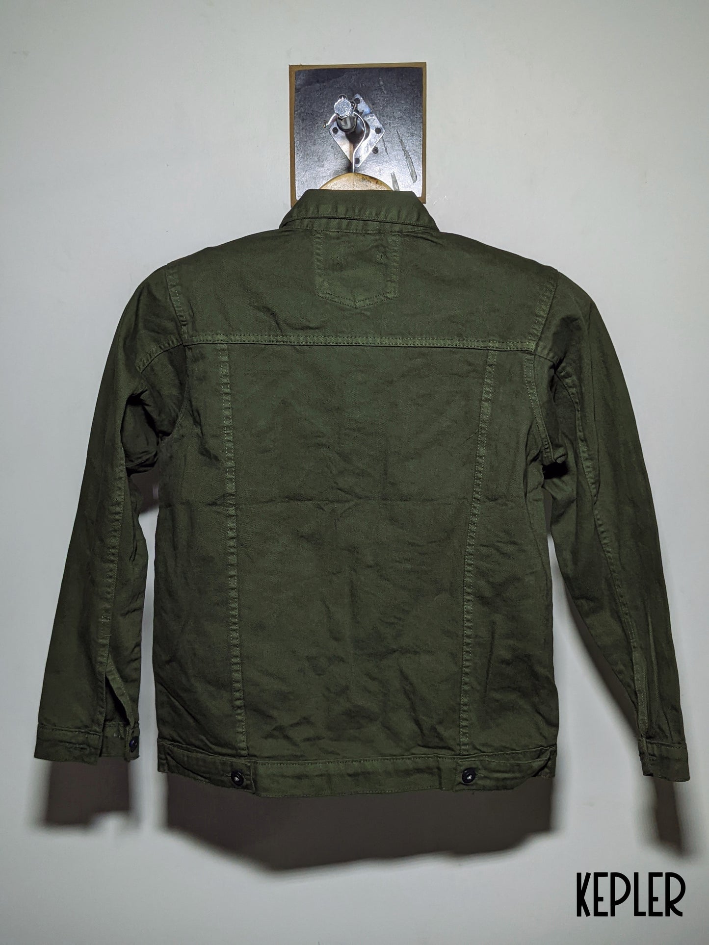 Military Green Denim Jacket