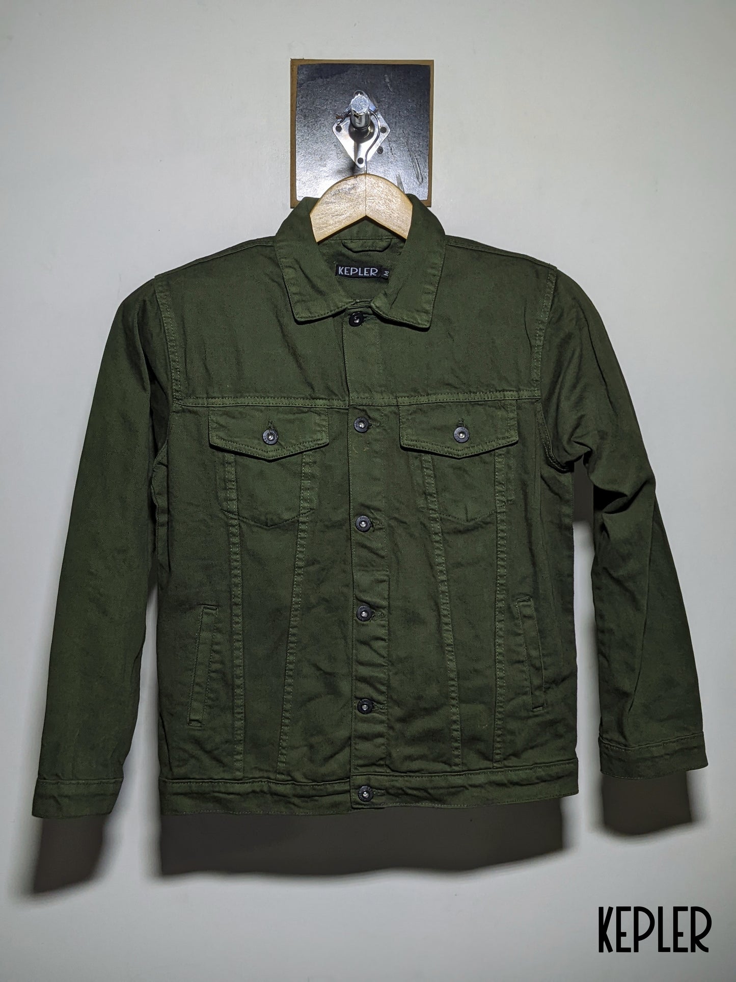 Military Green Denim Jacket