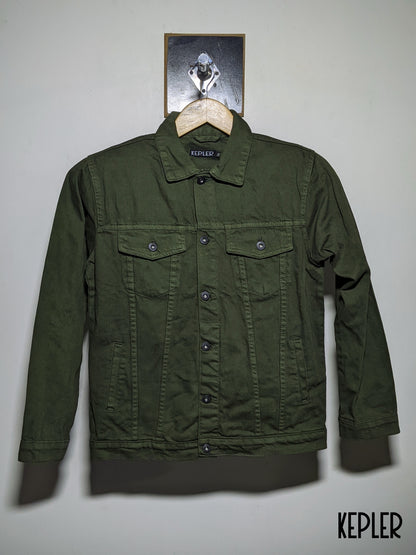 Military Green Denim Jacket