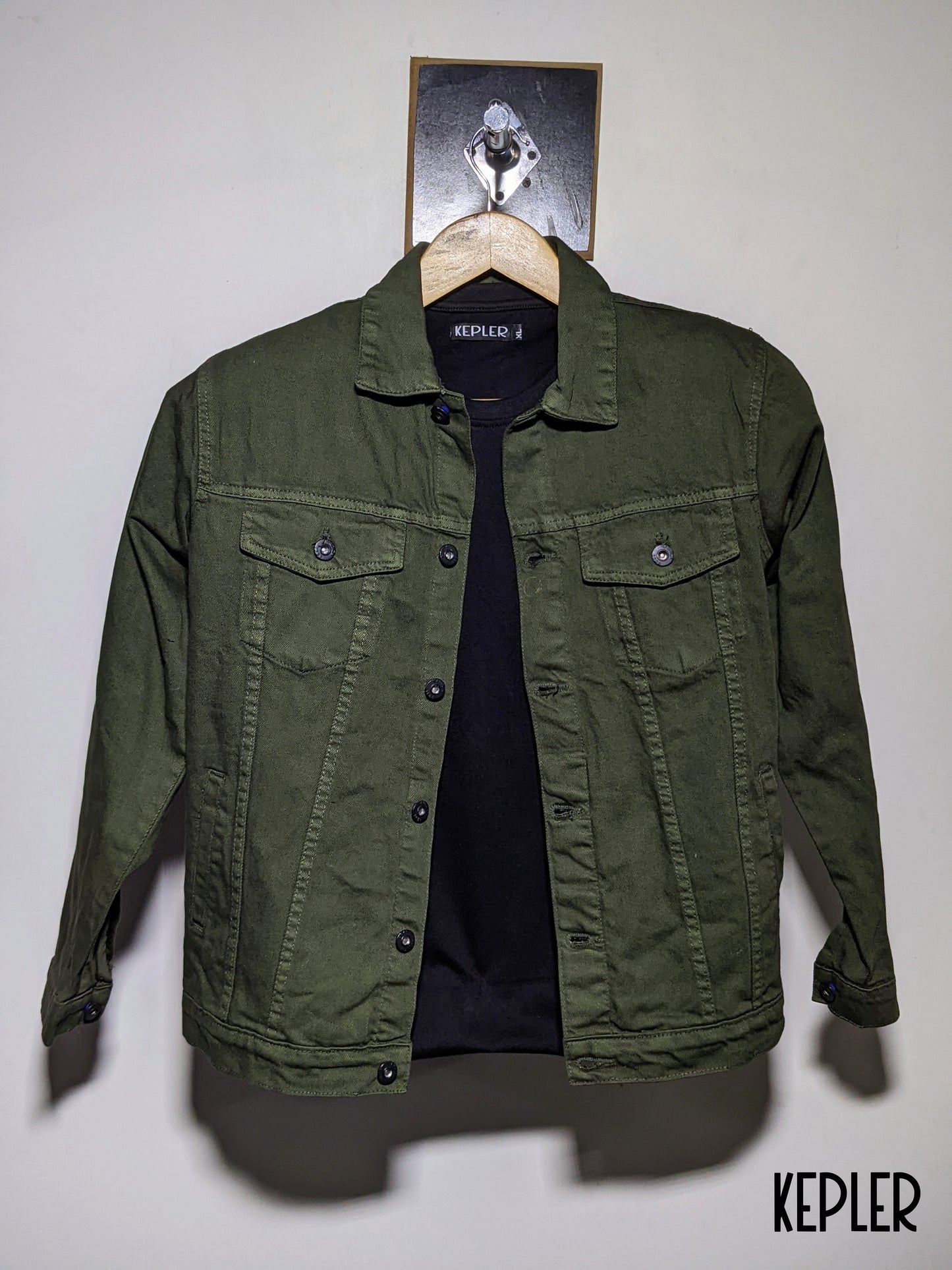 Military Green Denim Jacket