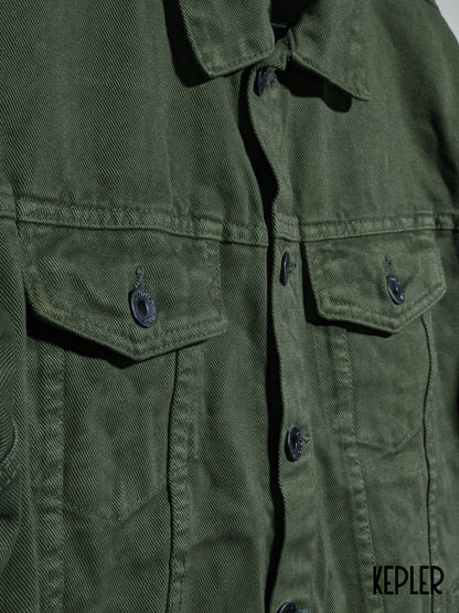 Military Green Denim Jacket